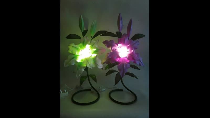 Мк настольная лилия из изолона 2 мм махровая лилия малышка светильник из изолона