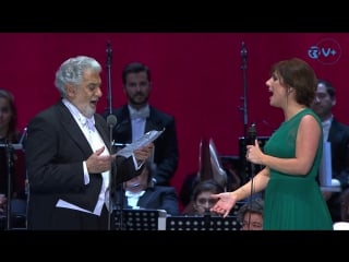 Plácido domingo e katia guerreiro cantam "foi deus"