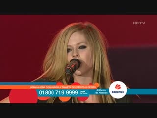 Avril lavigne complicated + girlfriend [live in mexico teleton] (fullhd 1080p)