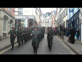 Germans marching bideford high street guernsey 2017!