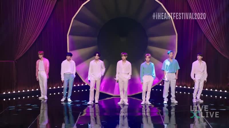 200919 bts dynamite, make it right, spring day, boy with luv @ iheartradio music festival 2020