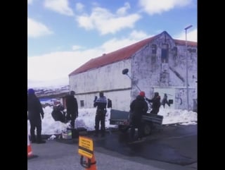 Saw them filming #fortitude today! unfortunately they didn't need any extras #easticeland #iceland #travel #filming #skyatlantic
