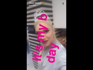 Gwen stefanis 47th birthday snapchat