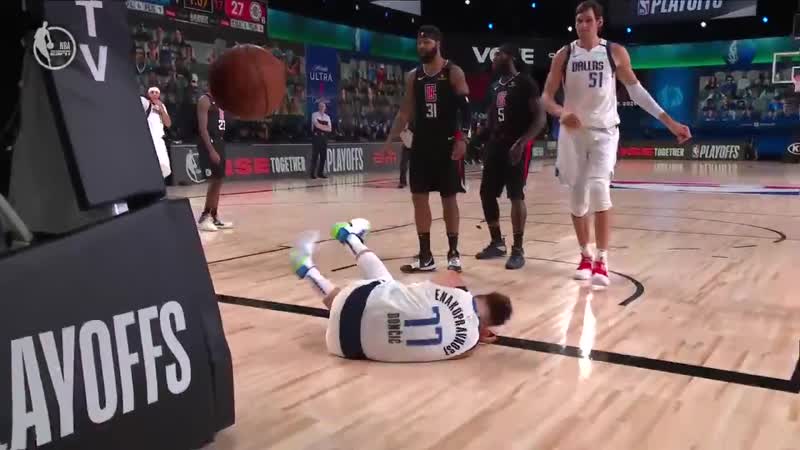 Marcus morris was given a flagrant 2 and was ejected for this foul on luka doncic