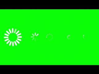 Loading symbols green screen animation footage