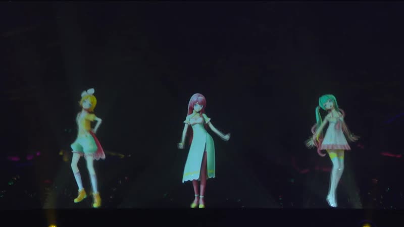 Bilibili marco link vr 2019 megurine luka, hatsune miku, kagamine rin どりーみんチュチュ (dreaming chu chu)