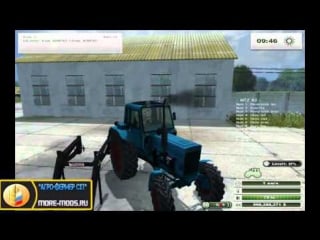 Трактор погрузчик "мтз 82 front loader" для farming simulator 2013