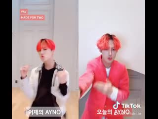 [tiktok] @vav official kr 200917 님과 #듀엣 love love love 💕 with #ayno# vav # vav made42 #made for two # made42challenge