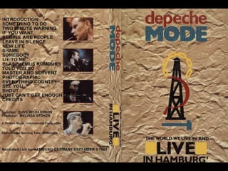 Depeche mode the world we live in and live in hamburg ldrip vhs