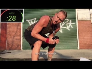 30 minute leg sculpting kettlebell bootcamp workout with sgt shanahan!