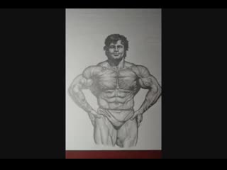 Franco columbu mr olympia series a pencil sketch by