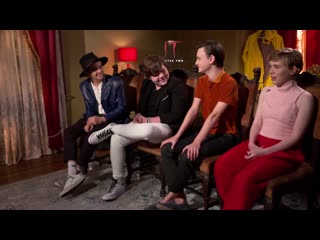 Jack dylan grazer, sophia lillis, jeremy ray taylor, jaeden lieberher talk it chapter 2 amp; more!