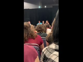 Video bob and eliza answering who theyd take on a desert island character and actor at montrealcomiccon via @hannahjaneface beli