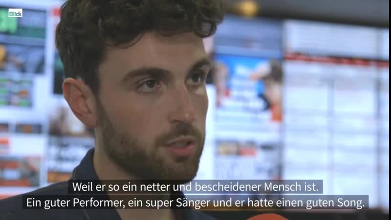 Duncan laurence «luca hänni is such a nice humble person»