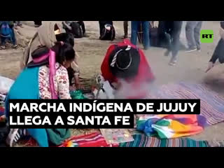 Argentina marcha indígena llega a santa fe en su camino a buenos aires