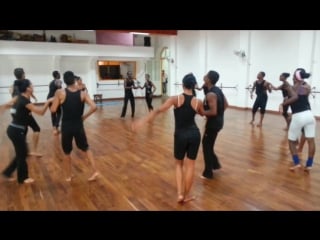 Rehearsal casino (with orishas) and rueda july 2014, conjunto folklorico nacional de cuba