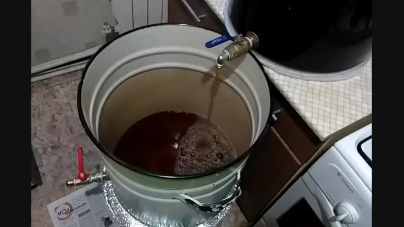 Фильтрация роггенбира через фильтр мешок