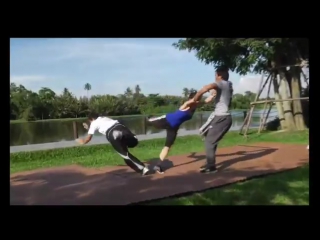 Jeeja yanin with tony jaa action demo 2014