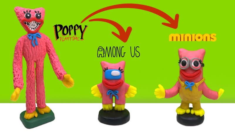Кисси мисси, кисси миньон и кисси мисси в амонг ас ► poppy playtime chapter 2 | изи лепка