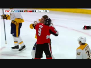 (fight) kyle turris vs bobby ryan dec 17, 2018