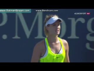 Set point genie bouchard vs katerina siniakova 6 3 #usopen2016 #r1