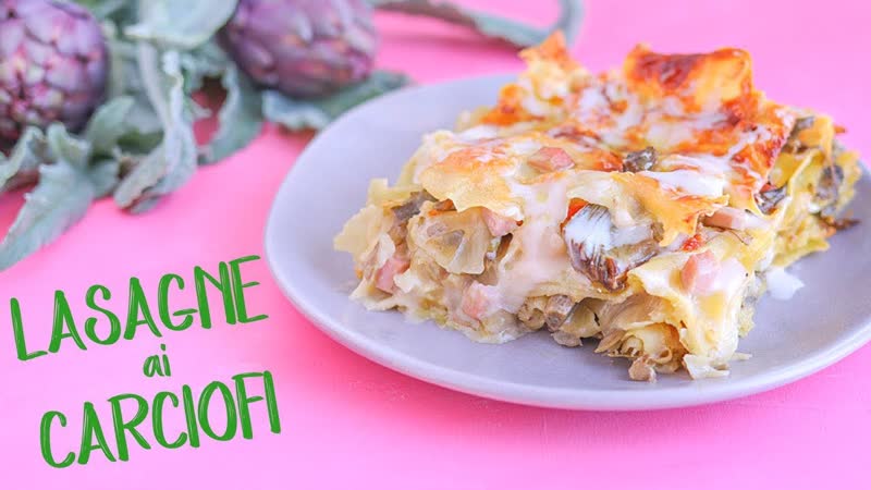Lasagne bianche ai carciofi лазанья с артишоками