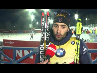 Biathlon cm (h) östersund martin fourcade «content de men sortir comme ça»