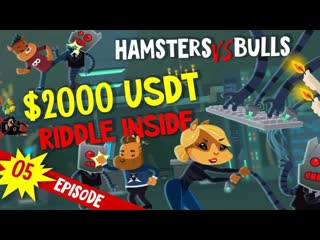 Hamsters vs bulls crypto cyborg mafia / $2000 usdt riddle inside