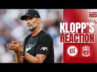 Klopp's reaction jürgen on friendly win, trent & more | karlsruher vs liverpool