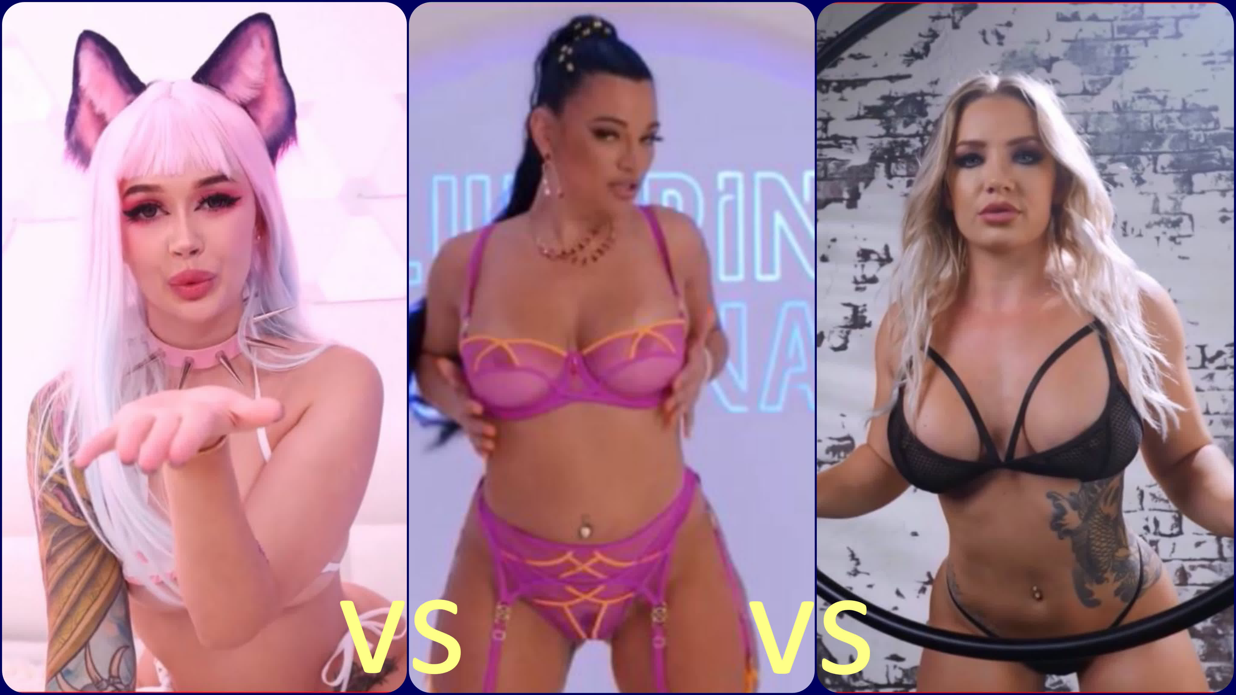 Purple bitch vs mona azar vs cali carter 🔞