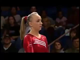 Nastia liukin on uneven bars at 2008