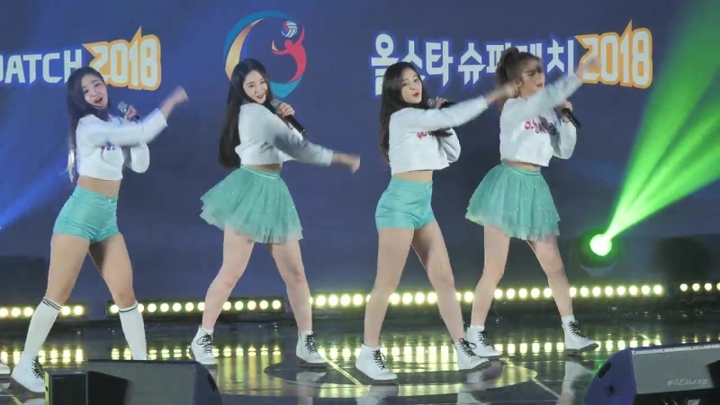 180408 [ 4k fancam nancy] momoland wonderful love @ 2018 korea thailand women volleyball all star supermatch