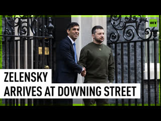 Zelensky arrives at downing street with rishi sunak