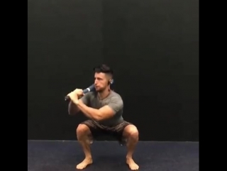 Clockwork squat with clubbell 20kg