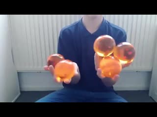 Contact juggling (upto 7 balls)