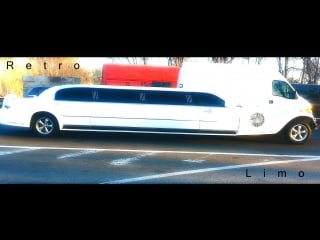 White excalibur phantom in traffic jam retro limo!