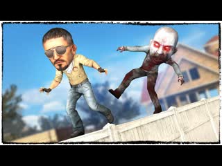 Глупый маньяк чуть не свалился с узкого забора (кс го, монтаж, смешные моменты)