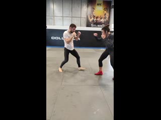 Joanna jedrzejczyk drilling with mateusz gamrot /