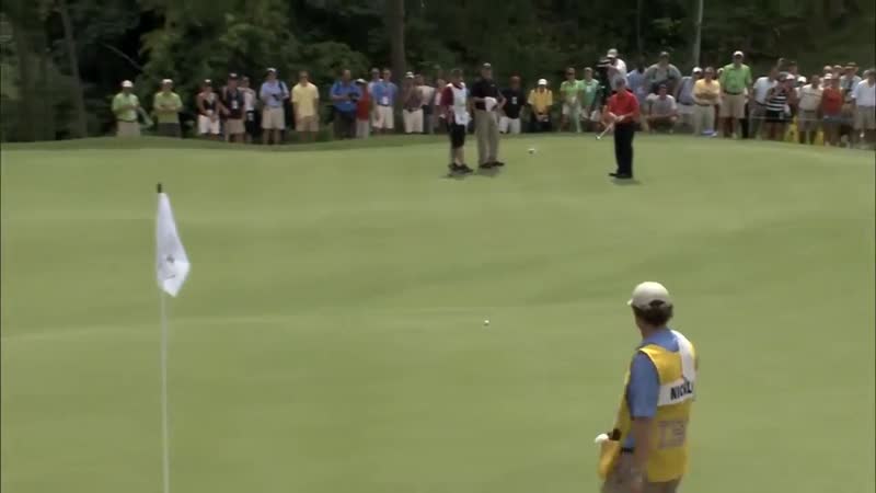 Johny miller thinks this is an impossible putt from 100 foot out golf legend jack nicklaus thinks otherwise