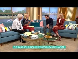 Poldarks luke norris and gabriella wilde tease tragedy for dwight and caroline this morning