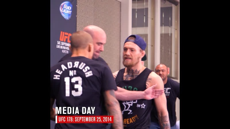 Дастин порье и конор макгрегор перед ufc 178