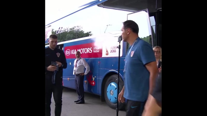 Сборная хорватии на стадионе!