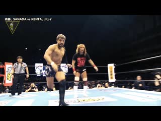 Tetsuya naito & sanada vs kenta & jay white njpw the new beginning in sapporo