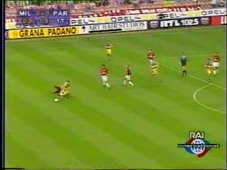 Milan parma (1999 supercoppa italiana) commentator denis tsaplind (rus)