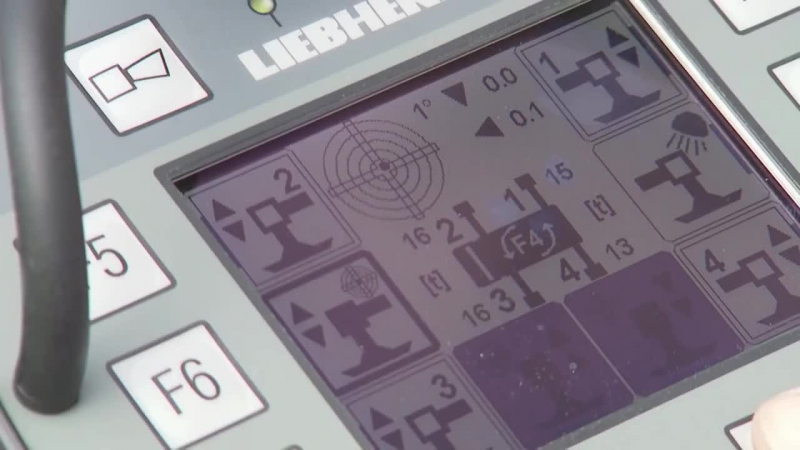 Liebherr bluetooth remote control for liebherr mobile cranes