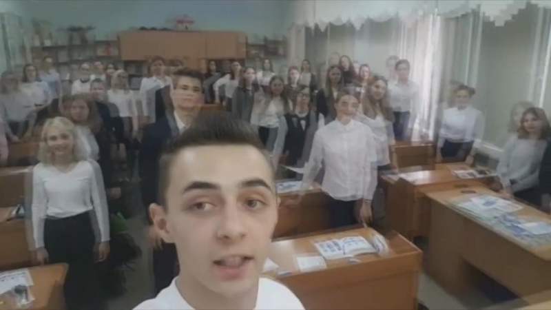 Урок универсиады в красноярской гимназии №13