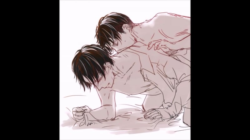 Атака титанов эрен и леви яой