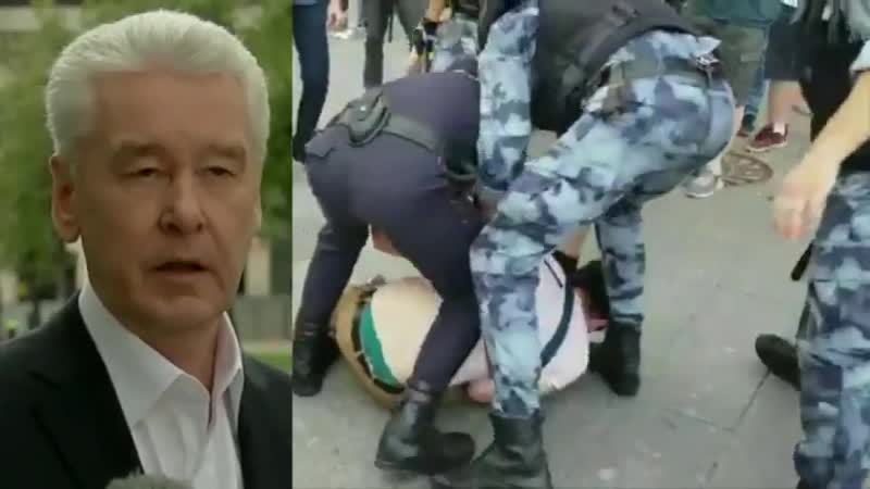 Собянин благодарит росгвардию за побоище в москве