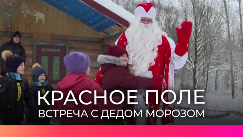 В парке «красное поле» новгородцы нарядили елку и встретили деда мороза