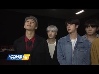 [interview] 171118 bts on getting compared to the backstreet boys & one direction @ access hollywood